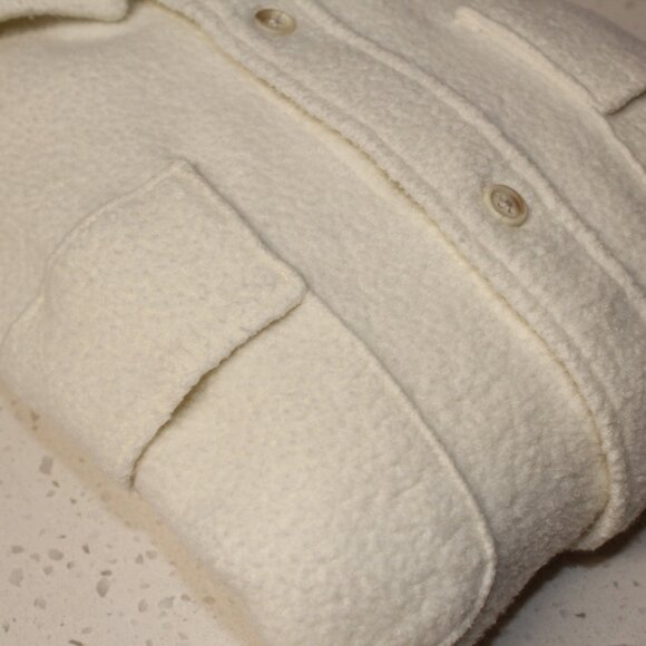 PINK Reverse Fleece Shacket - Picture 1 of 14